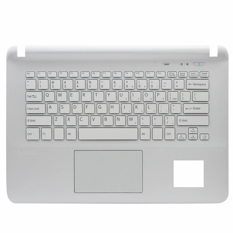 New For Sony Vaio SVF141 SVF142 SVF143 SVF1421 SVF14E white Palmrest Upper Cover without Touchpad No backlit