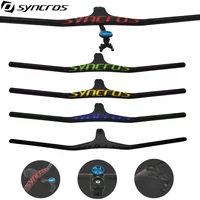 Manillar SYNCROS Mtb, manillar de cabina integrado de carbono de 28,6mm -17 grados para bicicleta de montaña, piezas de bicicleta de 660 ~ 800mm