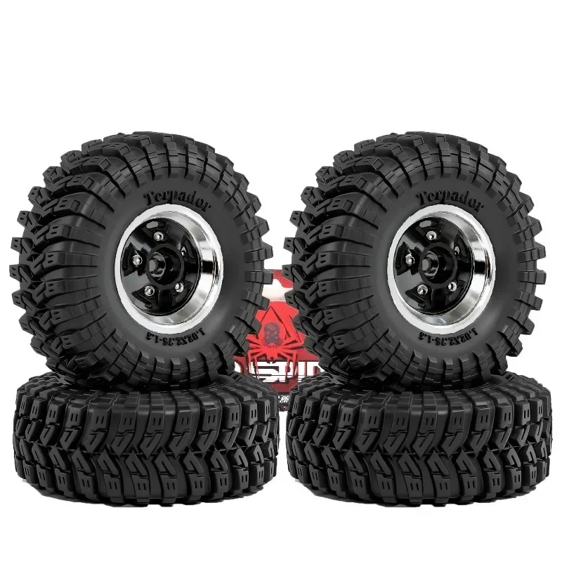 

Aluminum Alloy 1.3 Inch Beadlock Wheel Rim Tire For 1/24 Fms24 Axial Scx24 1/18 Trxs Trx4m Trx4-m Rc Crawler Car Tire