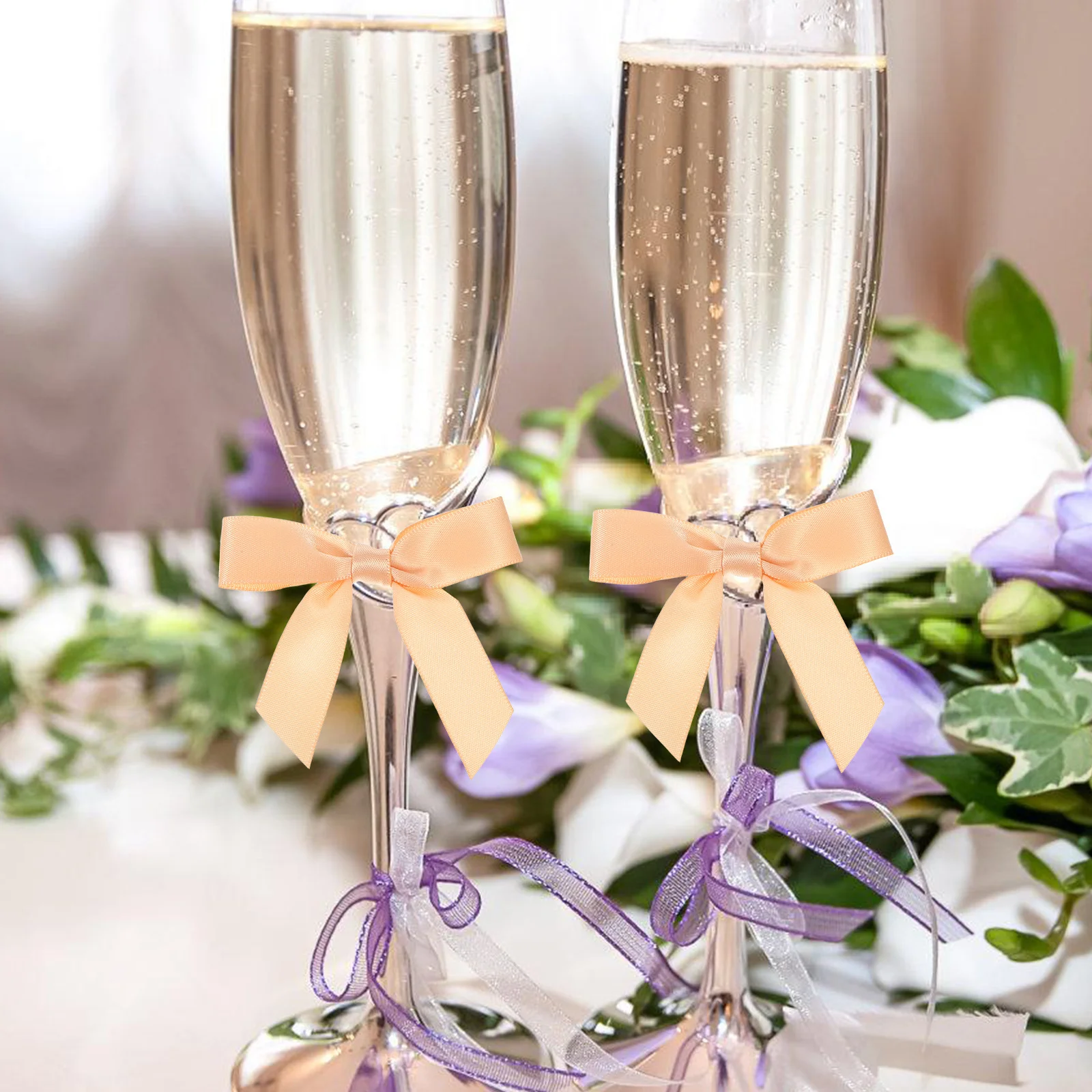 

30Pcs Bowknot Wine Tags Polyester Decorations for Special Occasions Easy DIY Adjustments for Personalized Themes