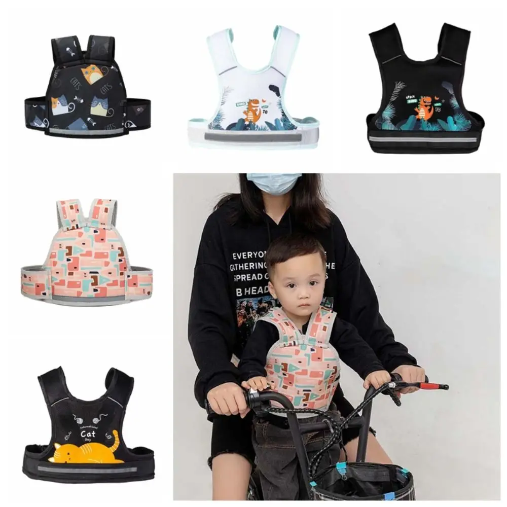 

Composite Sponge Motorcycle Seat Vest Strap Adjustable Oxford Cloth Kids Safety Seat Harness Polyester Convenient
