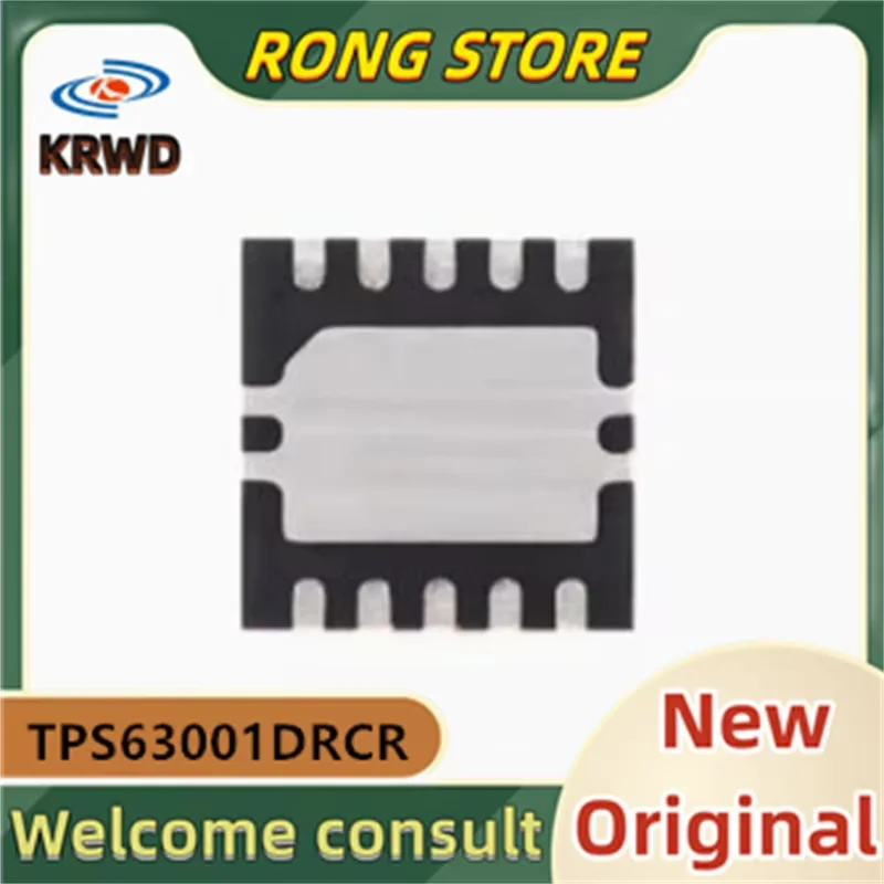 (5 PCS) BPU Novo e Original Chip IC TPS63001DRCR TPS63001 63001 QFN-10