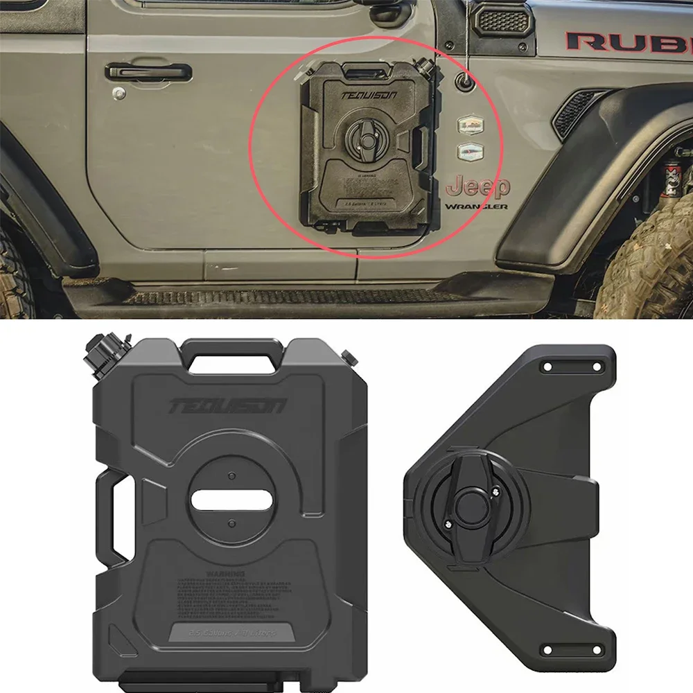 

9L Side Door Oil Water Tank With Bracket Nylon For Jeep Wrangler JK JL JT 2007++ JL1285 LantSun