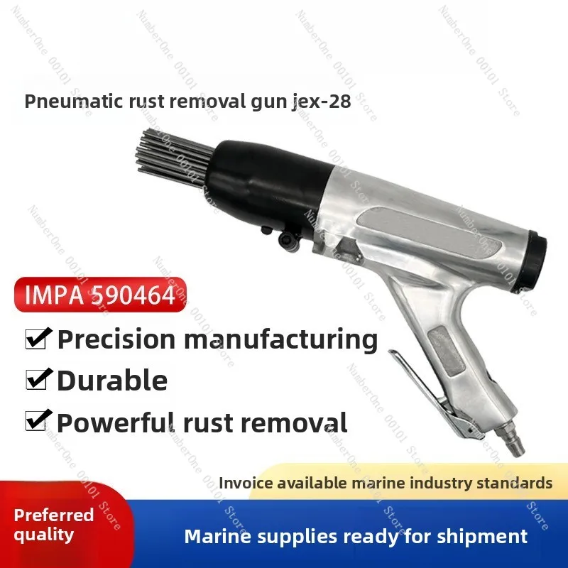 590464 Pneumatic Rust Remover JEX-28, Needle Descaler Air Chisel for Yacht & Marine Use