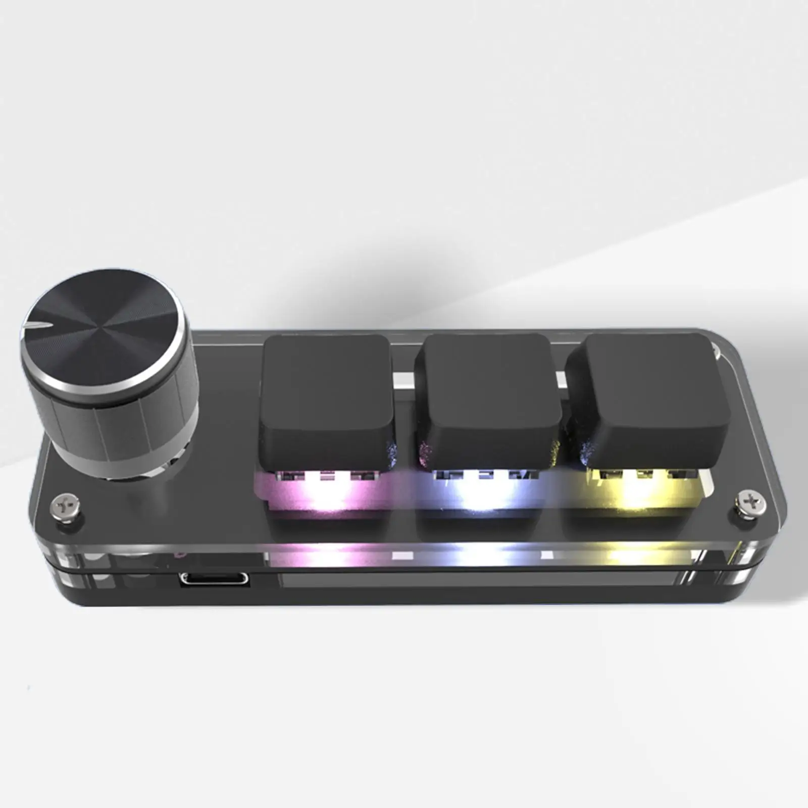 Keyboard Upgrade Parts Portable RGB LED for MacOS Gaming Switch Programming White