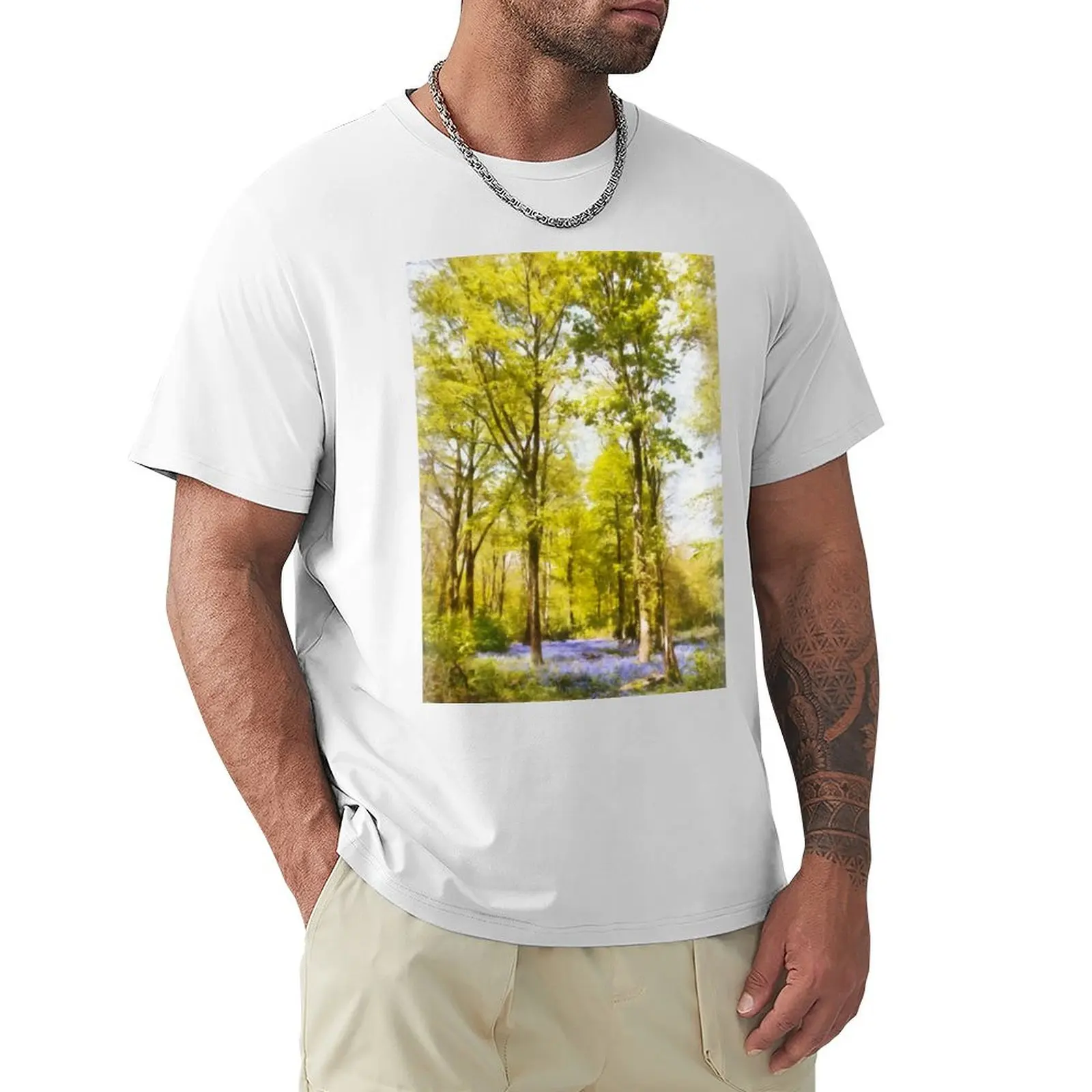 Bluebell Woods in Spring T-Shirt customs design your own boys animal print mens graphic t-shirts anime