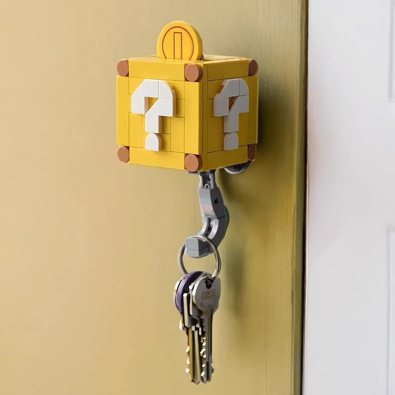 

Набор ключей с строительными блоками для монет, кулон - игрушки из строительных блоков своими руками - уникальные подарки, рождественские подарки