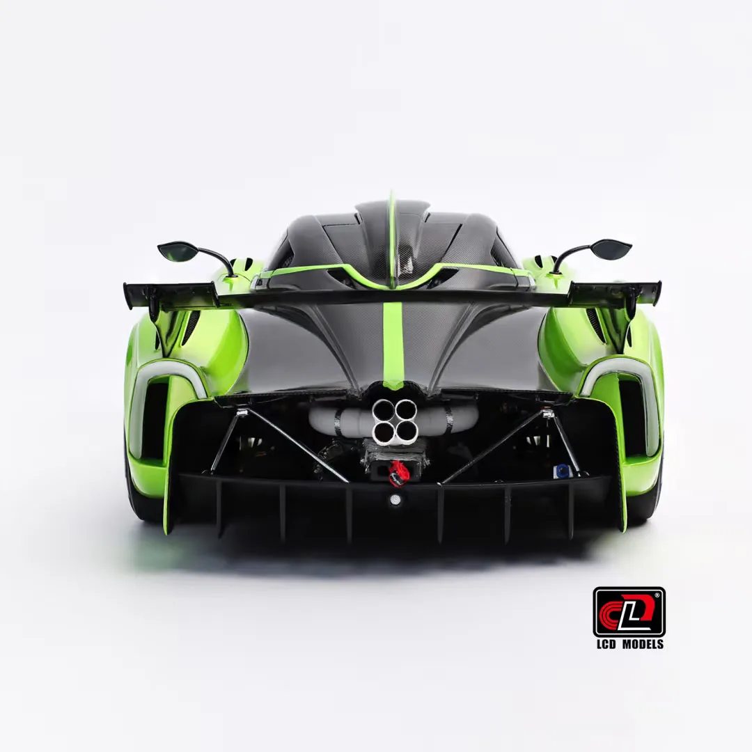 جديد LCD 1/18 Pagani Huayra R نموذج سيارة كامل مفتوح سبيكة دييكاست نموذج محدود مع ملصقات غرفة حلية جمع اللعب هدية