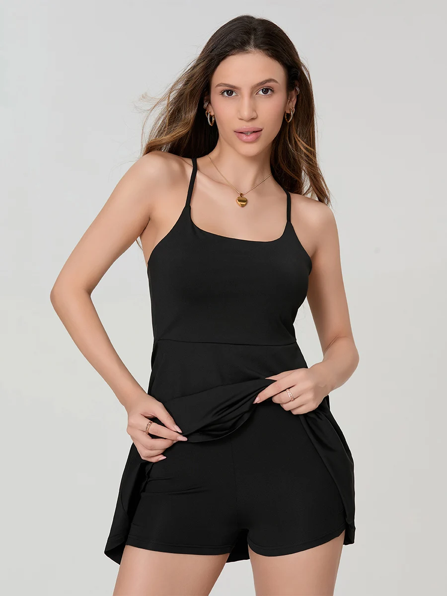 

Women s 2-Piece Set Sleeveless Crop Top and High Waisted Shorts Activewear Workout Yoga Summer Outfit