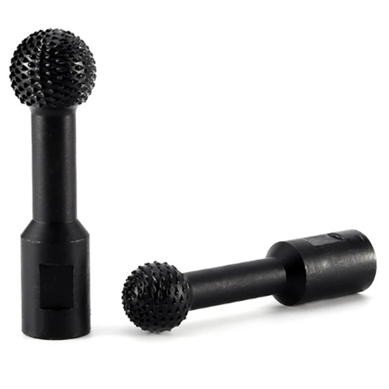 

2Pcs Sphere Ball Wood Burr Grinding Head -Wood Rasp Grinding Head Polishing Engraving For Type 100 Angle Grinder(25Mm)