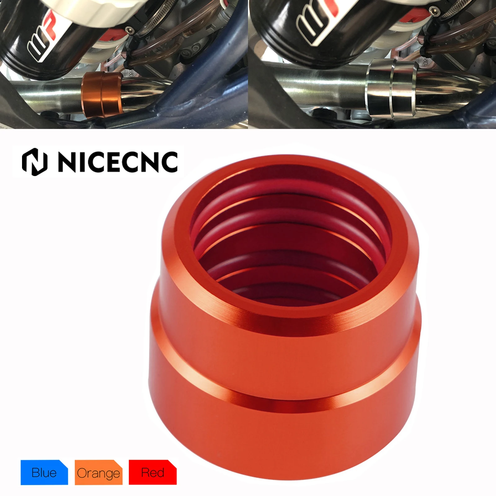 Collier d'échappement pour course de moto, pour GasGas EC300 EC250 MC250 EX300 EC EX MC 250 300 2021 – 2023 KTM Husqvarna Husaberg NiceCNC