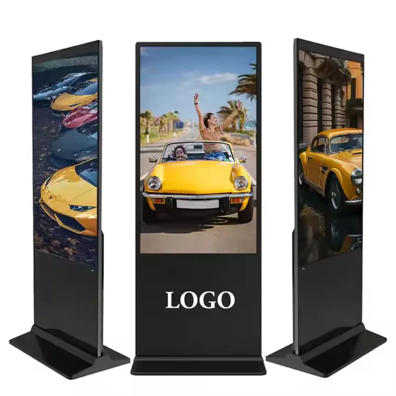 OEM Indoor Digital Signage Touchscreen IPS Floor Standing Digital Kiosks Interactive Displays For Business