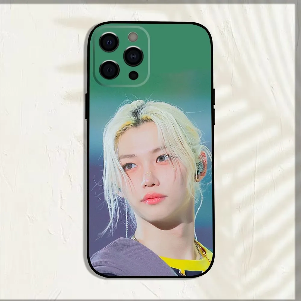 Kpop Singer F-Felix Lee Phone Case For iPhone 16,15,14,13,12,11,Pro,X,XS,Max,XR,Plus,Mini Soft Black Cover