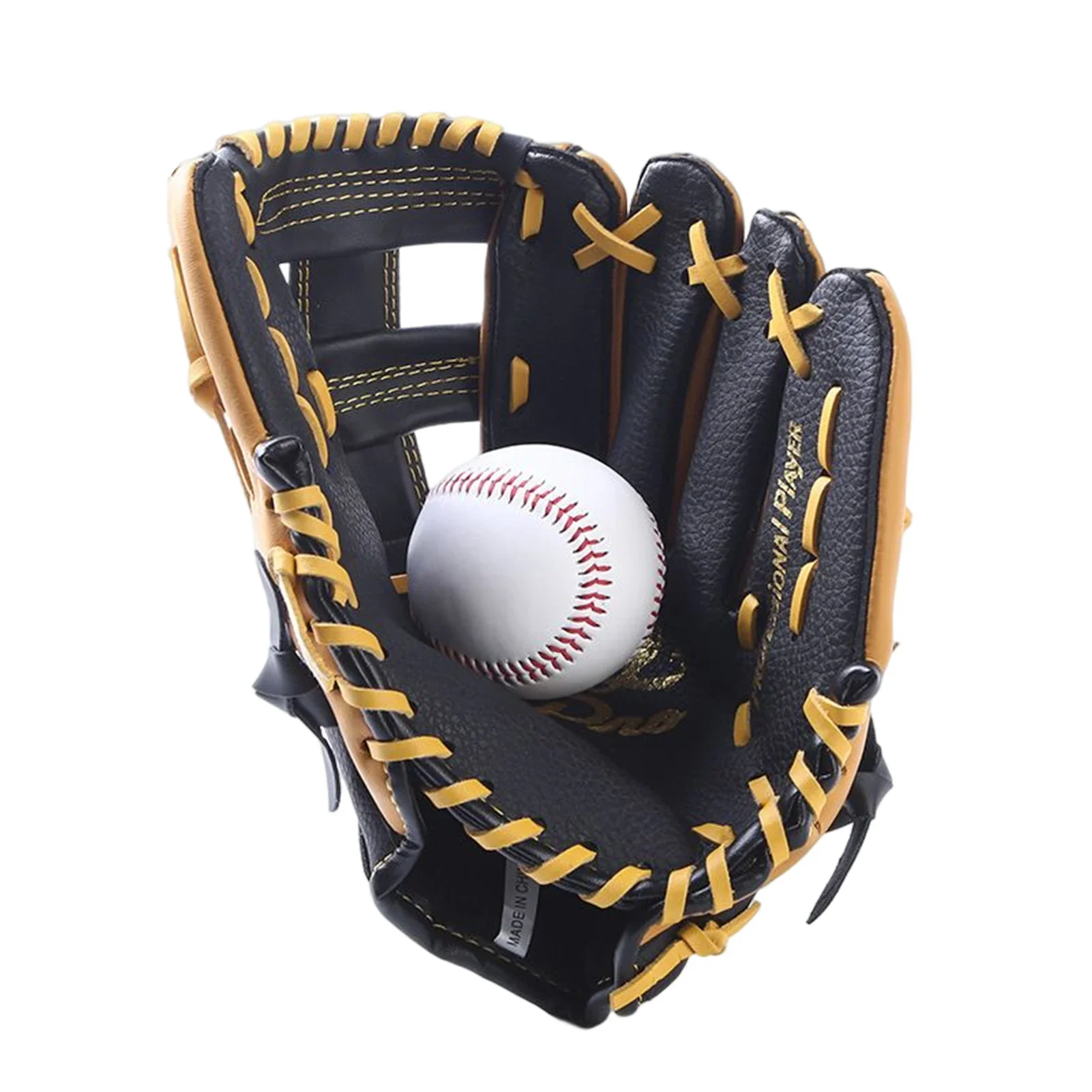 Newly Two-layer Cowhide Baseball Gloves Wicking Gloves Sports Sweat-absorbing Softball Gloves for Holiday Birthday Gift