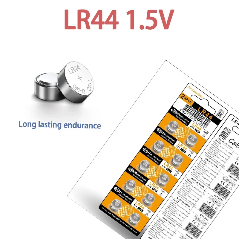 1.5V 175mAh LR44 LR 44 A76 AG13 1.5V Ogniwo guzikowe G13A LR44 LR1154 SR1154 357A SR44 SR44SW SR44W GP76 Bateria do zegarka zabawkowego