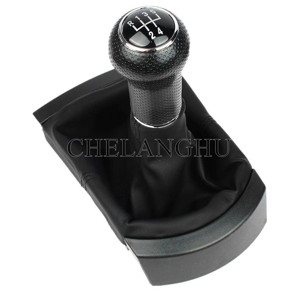 For Seat Cordoba Vario 2003 2004 2005 2006 2007 2008 2009 Car-Styling 5/6 Speed Gear Stick Shift Knob With PU Leather Boot