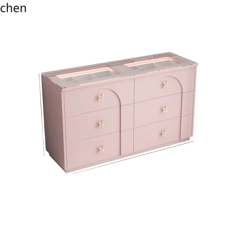 

ZWS. Minimalist dresser, chest cabinet integrated smart dressing table retractable master bedroom bedside cabinet