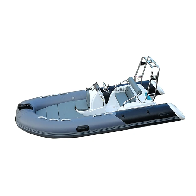 Rowing Fiberglass Hull Inflatable Boat RIB390C Europe 5Capacity for Family