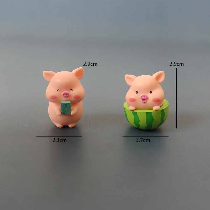 1:12 Dollhouse Mini Pig Figure Table Chair Ornament Dollhouse Furniture Decoration Dolls House Micro Landscape Accessories