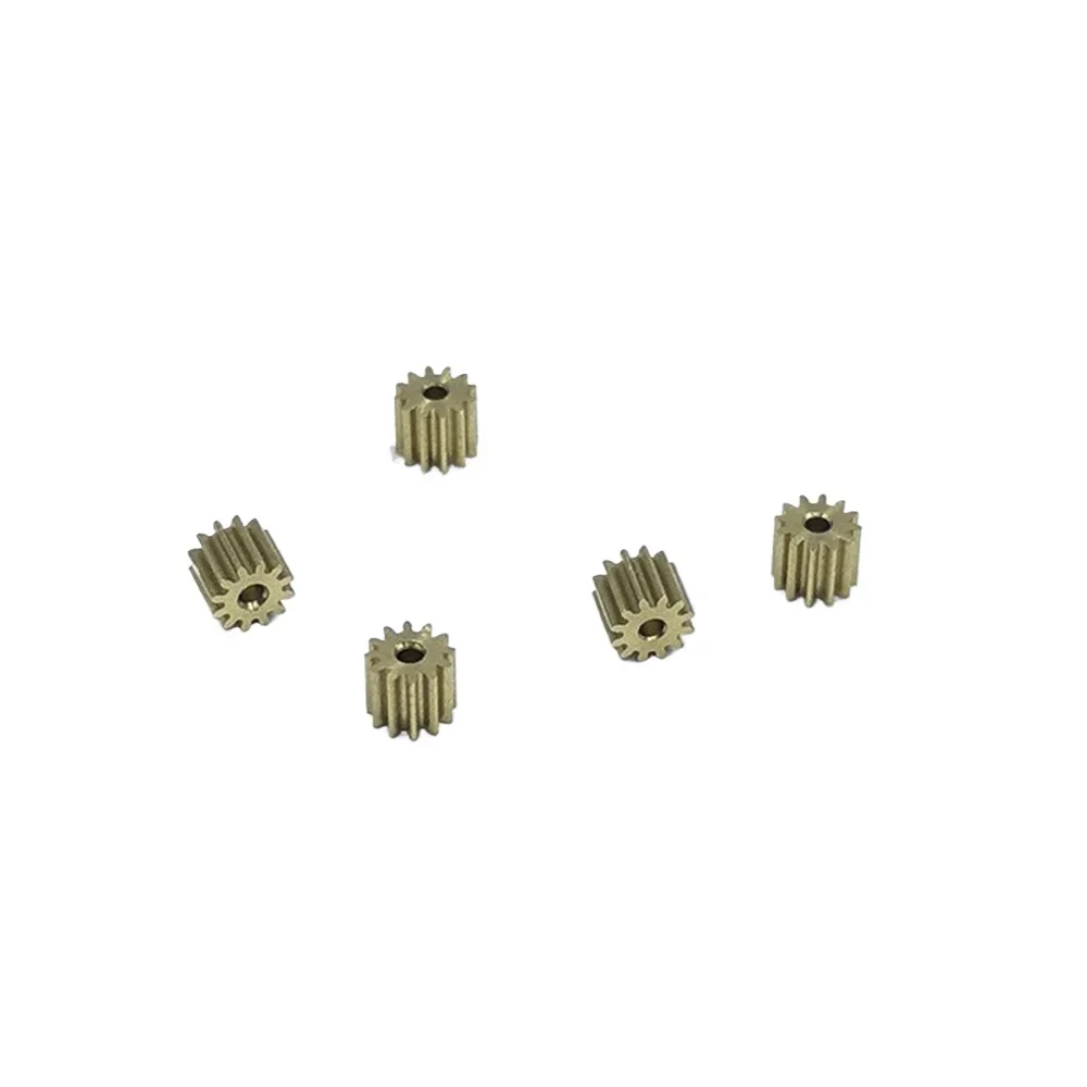 5pcs/lot  0.25 Modulus 9T 10T 11T 12T 14T 15T Teeth Metal Copper Gear Fit 1mm  Shaft For Spindle transmission gear