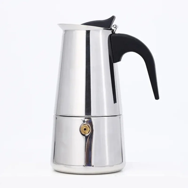 2/4/6 Cups Stainless Steel Moka Pot Maker,Coffee Maker coffee jug,Italian Coffee Machine Fit Induction Cooker Coffee Accessories