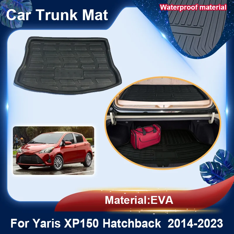 

Аксессуары для Toyota Yaris 2022 Vios Hatchback XP150 2014 ~ 2023 Материал EVA Багажник Грузовой поднос Вкладыш для напольного подноса Автомобильные аксессуары