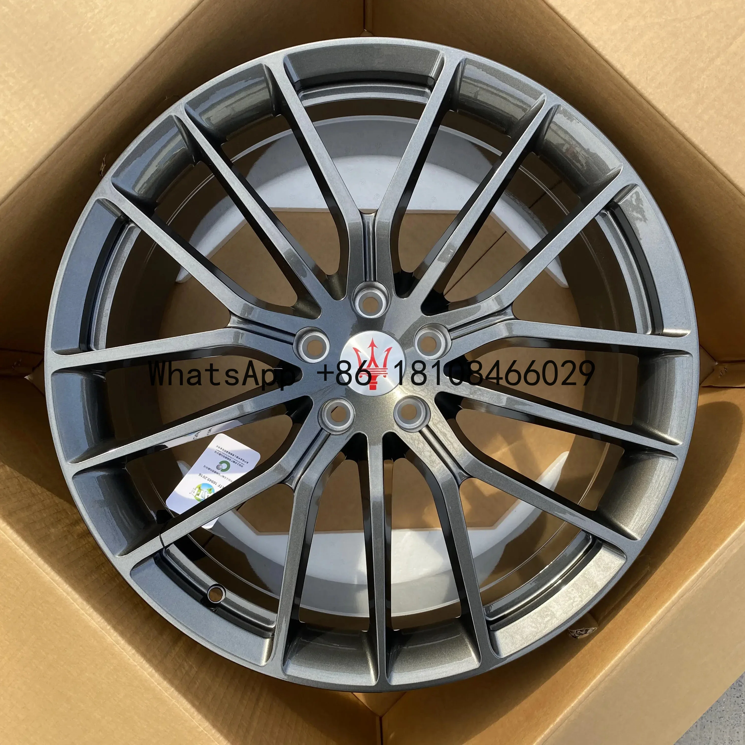 Custom 1 Piece Forged Rims Gun Gray gunmetal Forged Passenger Car Wheels 19 20 21 Inch 5x114.3 for Maserati 67.1