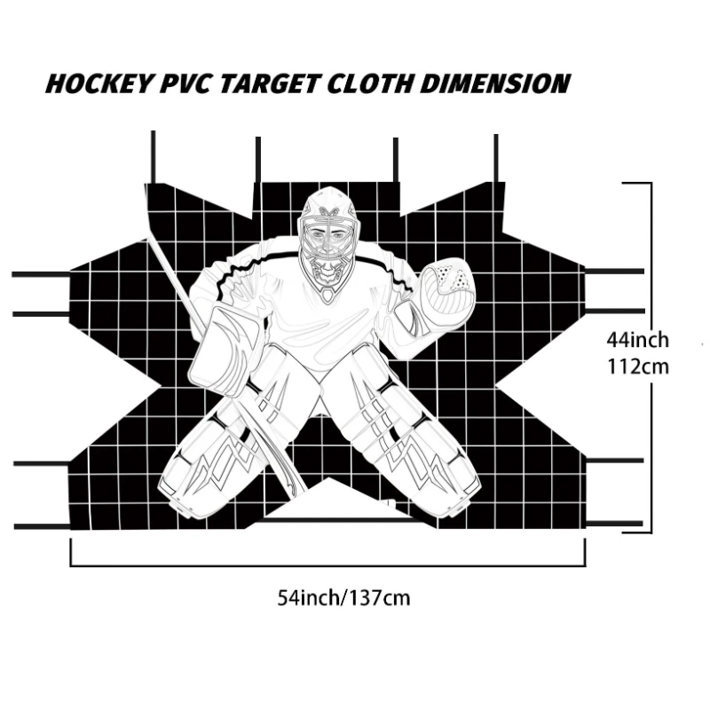 Professional Hockey Shooting Target High Quality Hockey Target Cloth Durable Tear Resistant Goal Cloths Portable Sport Accessory