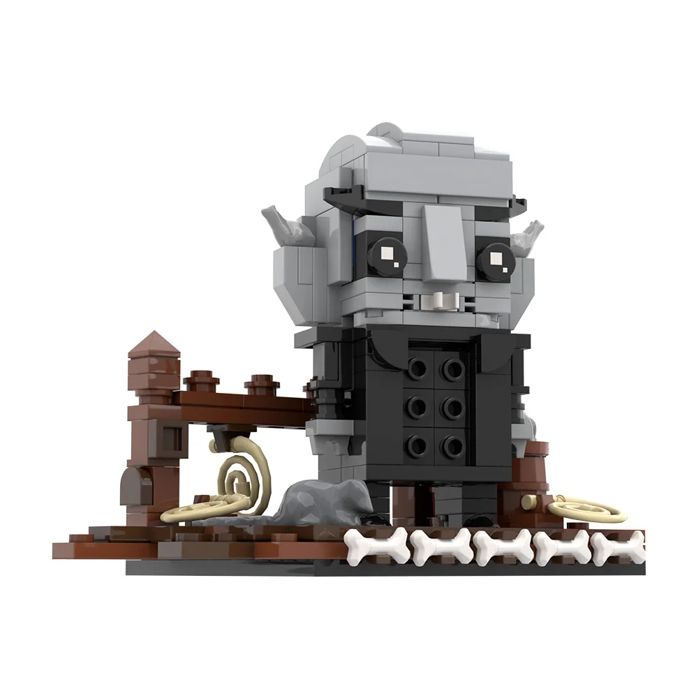 MOC Nosferatu BrickHeadz-Kit de bloques de construcción, película de terror, modelo de vampiro gótico, juguete, regalo para adultos