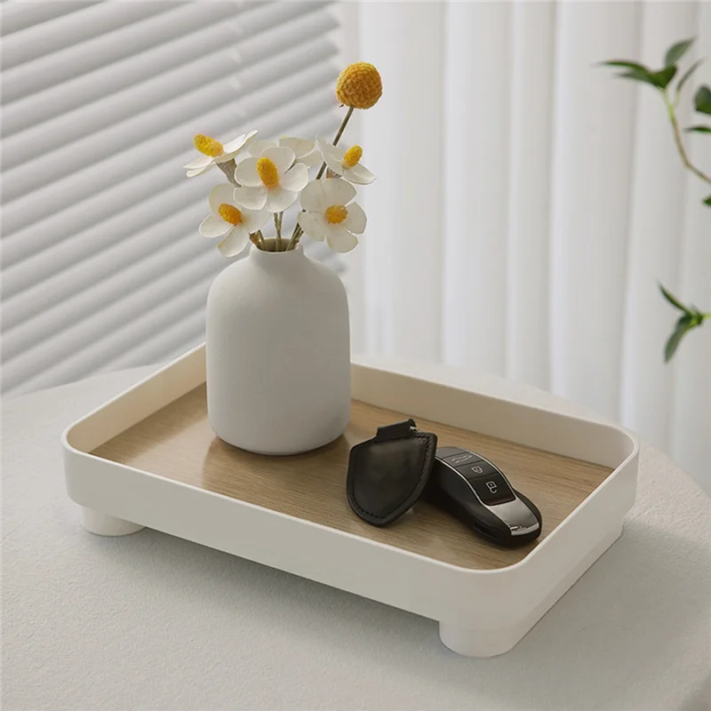 【RECOMMEND】Desktop Storage Tray Multi-Function Aromatherapy Perfume Dressing Table Cosmetics Storage Box Porch Clutter Key Stora