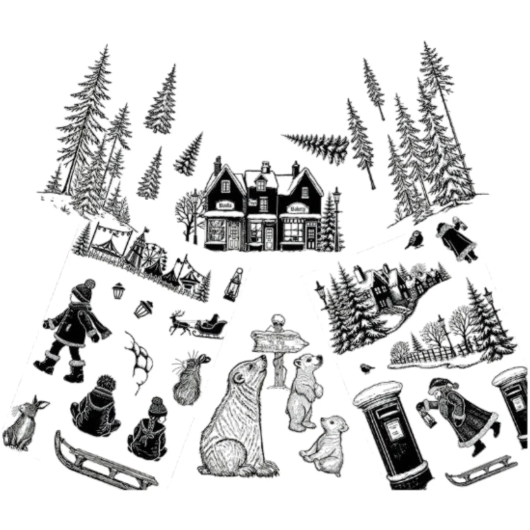 Magical Christmas Multibuy Collection Clear Stamps DIY Scrapbook Embossed Handcraft Paper Card Album Craft Template Supplies
