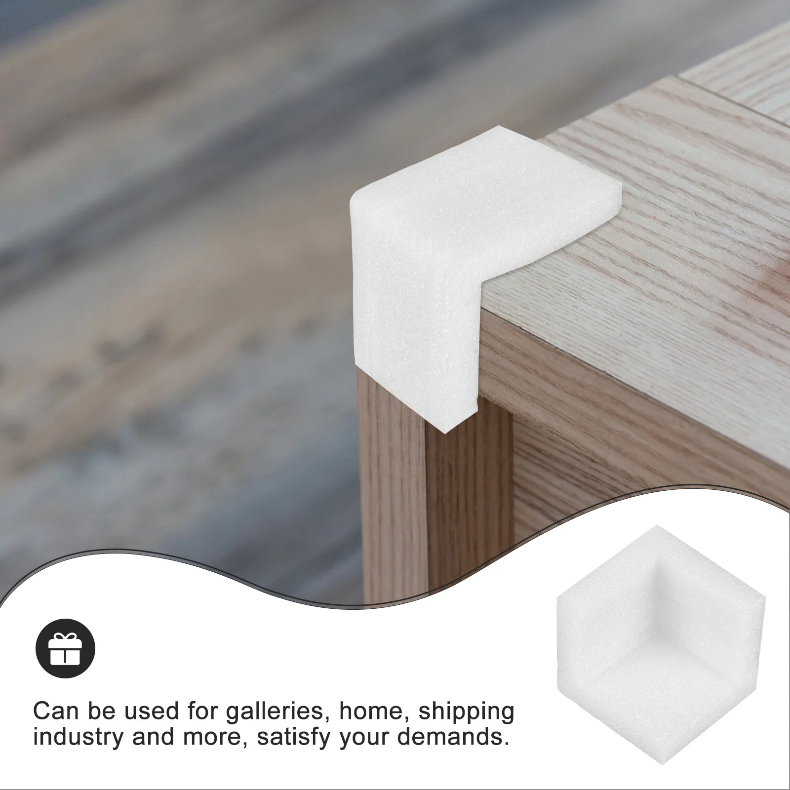 12 قطعة من واقيات زوايا الأثاث ذات الحافة المستقيمة لحماية صناديق الشحن ومصد خفيف الوزن وقابل لإعادة الاستخدام #1