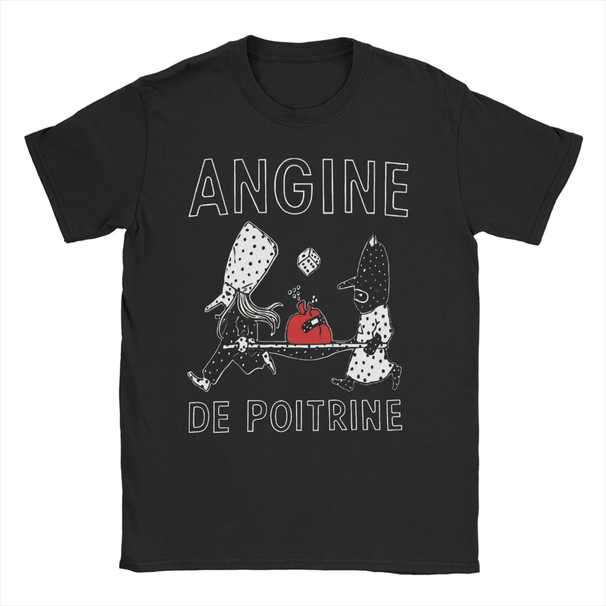 Printed Angine De Poitrine Rock Band T Shirt For Unisex Cotton T
