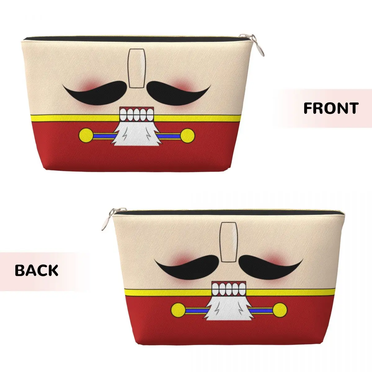 Custom Cartoon Soldier Christmas Nutcracker Travel Cosmetic Bag for Women Toiletry Makeup Organizer Lady Beauty Storage Dopp Kit