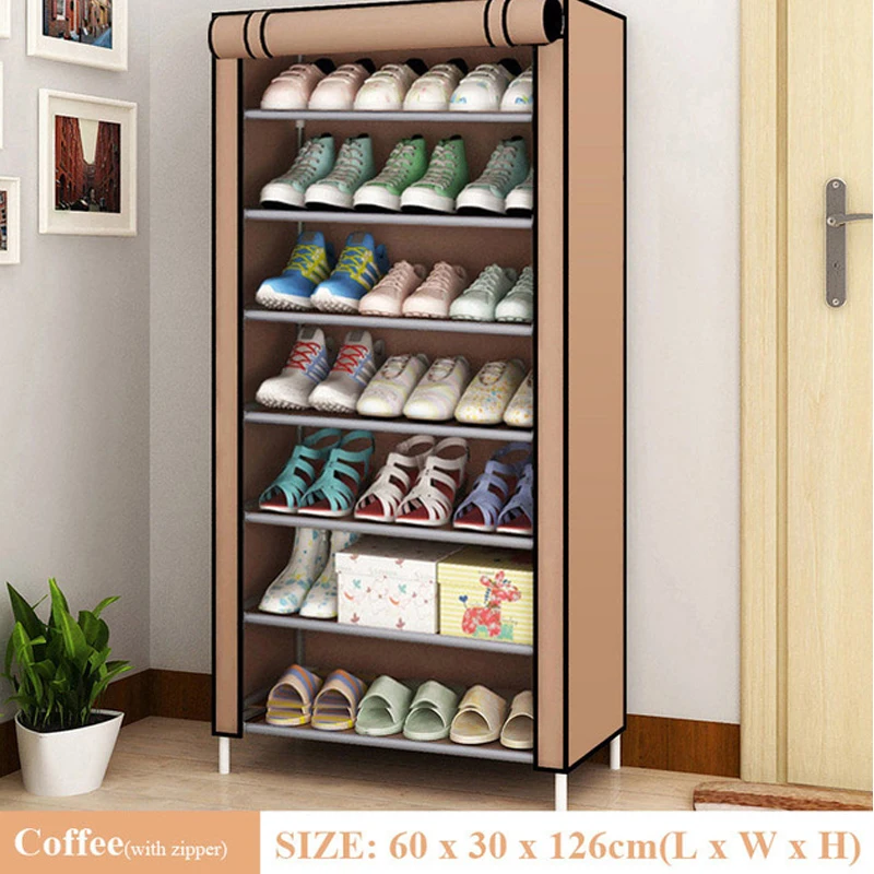 Multi-layer Shoe Cabinet DIY Assembled Dustproof Shelf Hallway Space Saving Storage Organizer Holder Home Furniture Shoe Rack