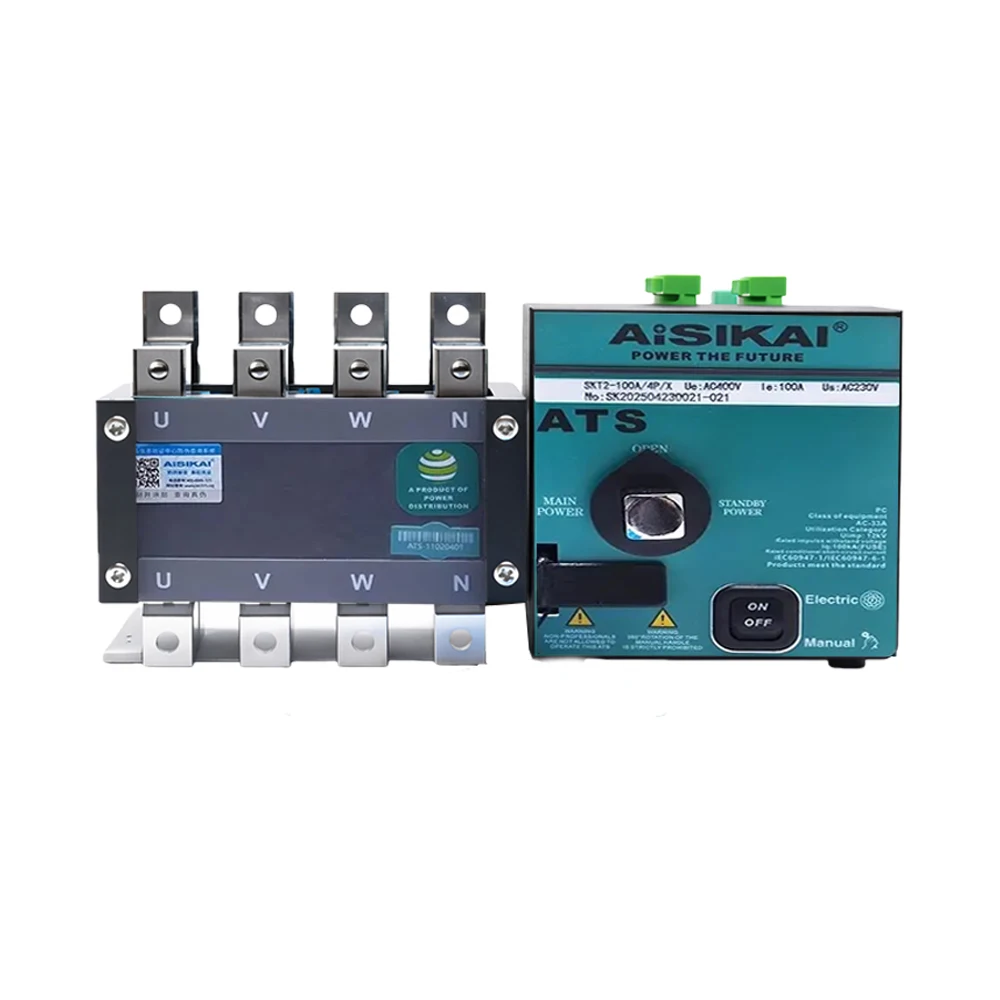 For ATS 4P 1000A 800A Diesel Generator Dual Power Automatic Transfer Switch Auto Manual Control Board Circuit Breaker 1250A