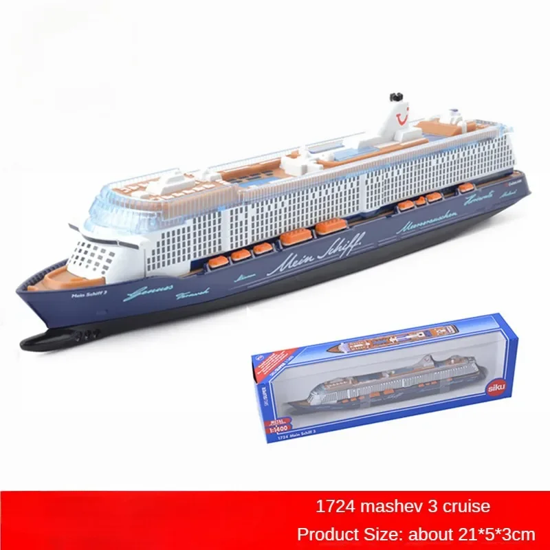 Simulation Alloy Ship Model Queen Mary Aida Cruise Ship Meshiv 3 Cruise Ship Speedboat Model Toy Ornaments Gift Collection