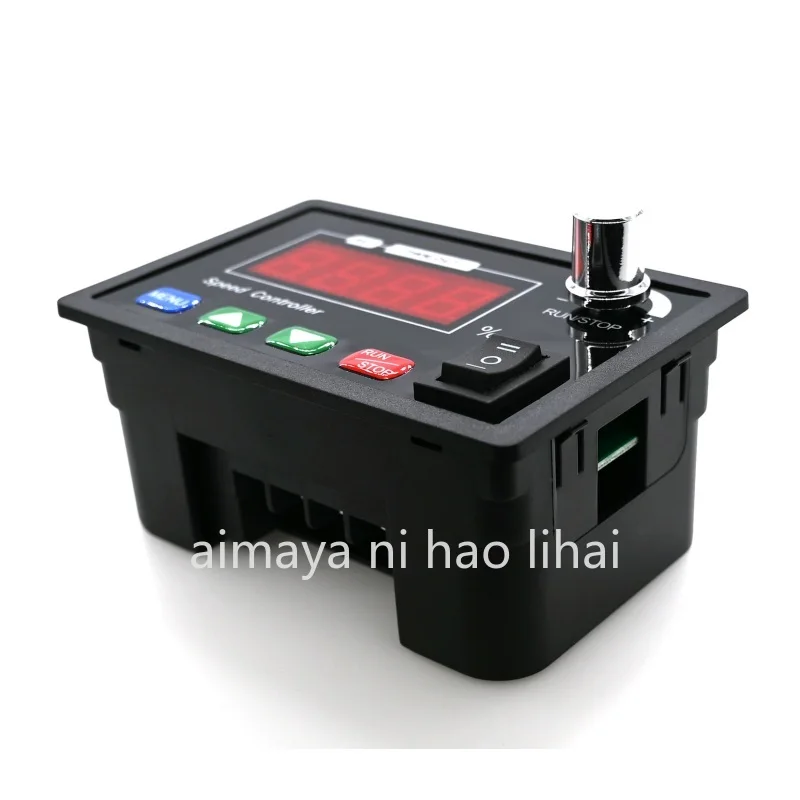 Multifunctional Reversible 0~100% adjustable DC 10-55V 40A DC Motor Speed Controller PWM 12V 24V 48V Digital Display