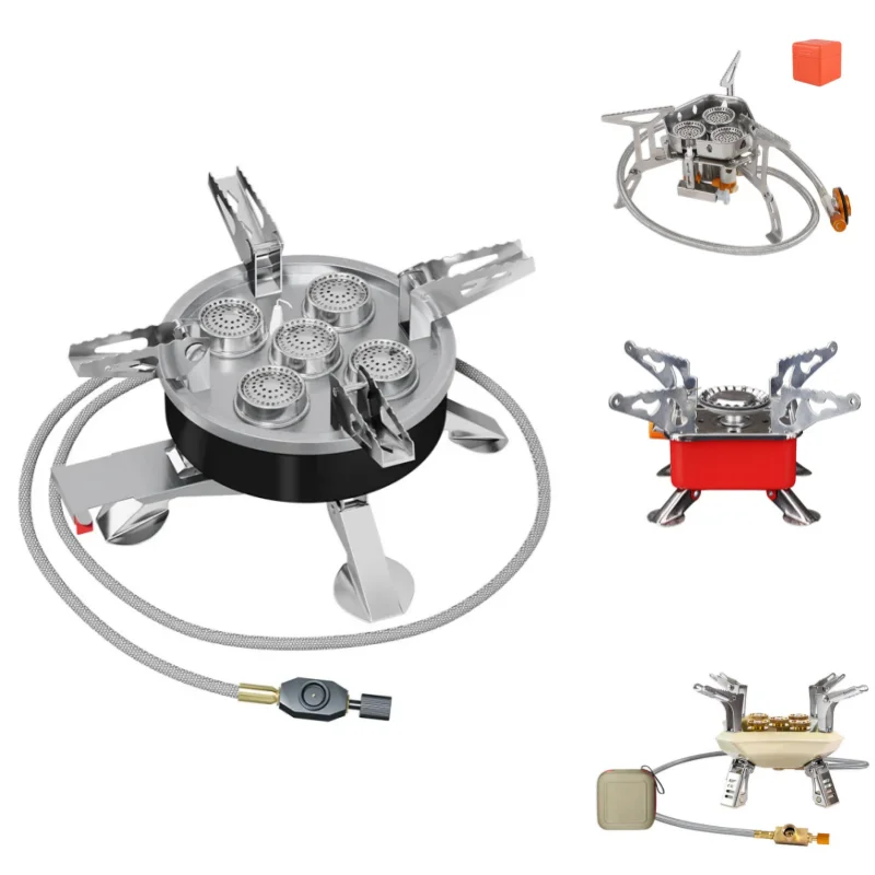 

Camping Tourist Burner 11800W High Power Fierce Fire Gas Stove Portable Furnace Picnic Barbecue Supplies Outdoor Recreation