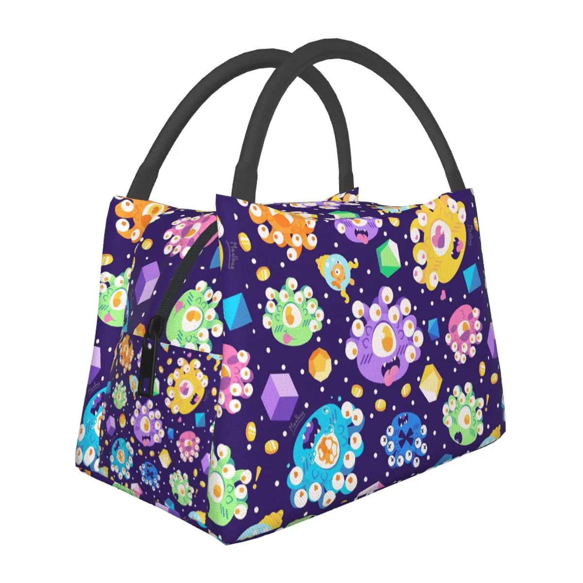 Beholder Cuties Lunch Bags Isolados Bento Box Tote de Almoço Impermeável Refrigerador de piquenique, Saco térmico para mulheres, crianças, escritório