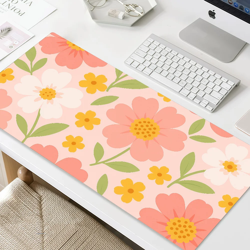 Mouse Daisy Pad MousePad Flower Non-slip Lockedge Office Student Gaming Thickened Large Writing Pad Cushion
