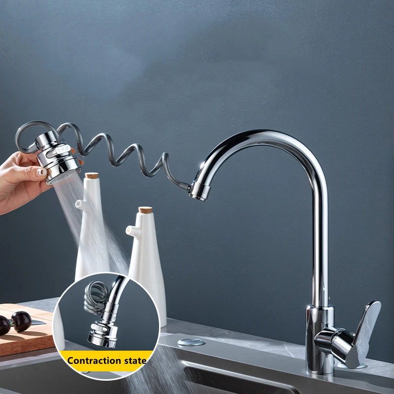 New Sink Faucet 360 Degree Rotation Filter Extension Tube Shower Water Saving Tap Universal Kitchen Gadgets Accessories image 2