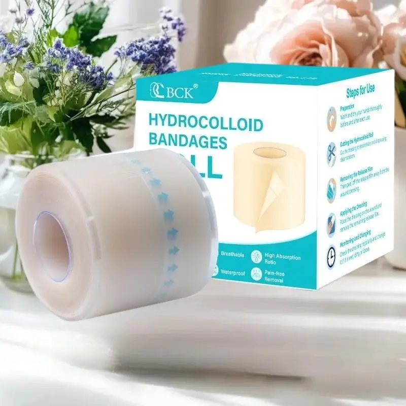 1Roll Hydrocolloid Band Aid Dressings For Effective Wound Care Extra Thin Soft Waterproof Self-Adhesive Scar Cover Tape