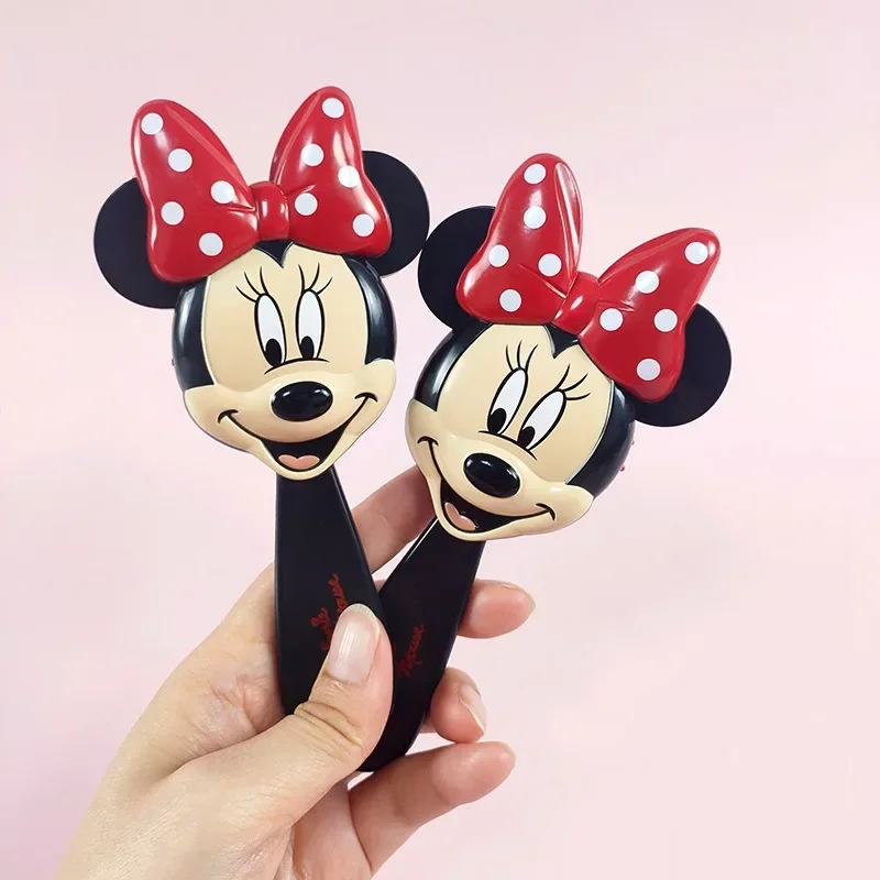 Disney Minnie Mouse Air Cushion Combs Cartoon Figures Spot Bowknot Massage Haircare Hairdressing Tool Hair Brush Girl Women Gift