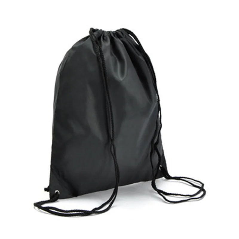 Rucksack mit Kordelzug, einfarbig, tragbar, für Schule, Sport, Reisen, Schuhe, Radfahren, Aufbewahrungstasche, einfarbig, tragbar – Detail 3