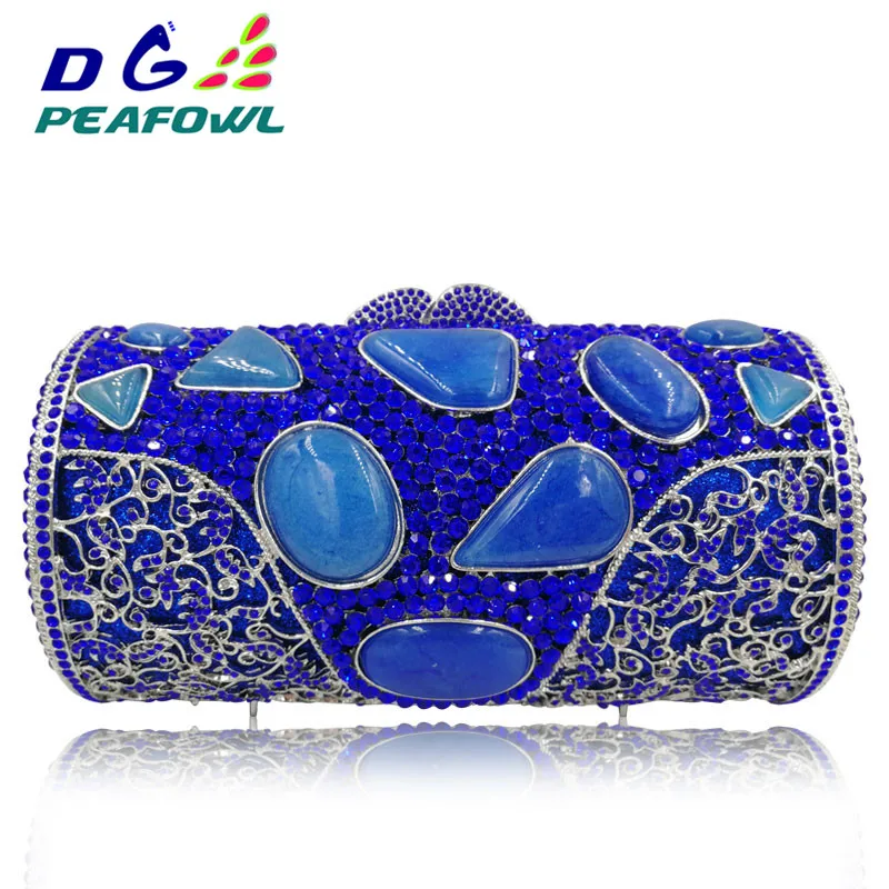 Evening Clutch Bag For Wedding  Women Clutches Bag Silver Diamonds Wedding Evening Bags Gold Luxury stone Clutch bag Party Purse