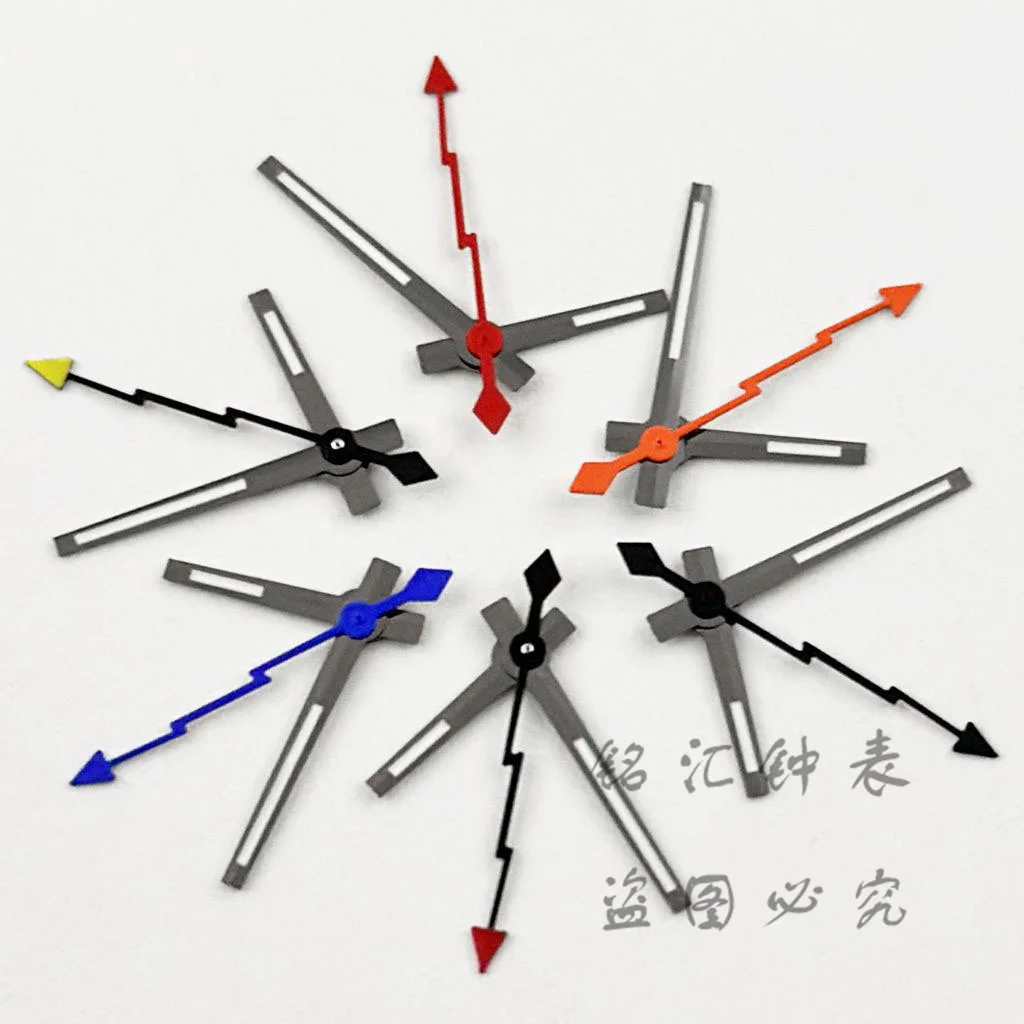 NH35 Lightning Second Hands Green Red Silver Gold Blue Orange Watches Needles For NH35 NH36 NH38 NH39  Movement Watches Pointers