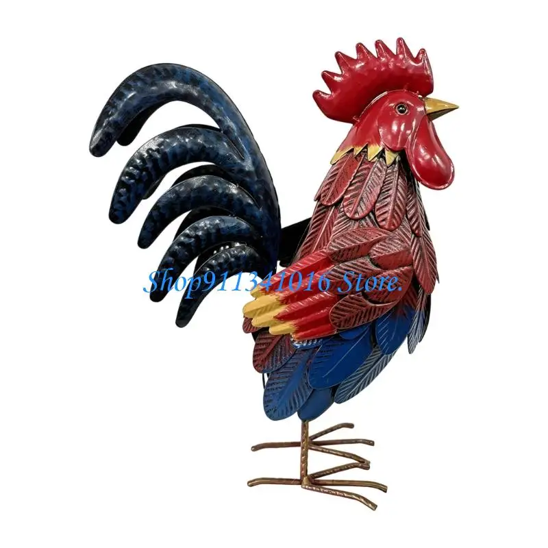  Chicken Ornaments Yard Art Decoration For Backyard Rooster Animals Stakes Animals Sculptures Garden Decoration