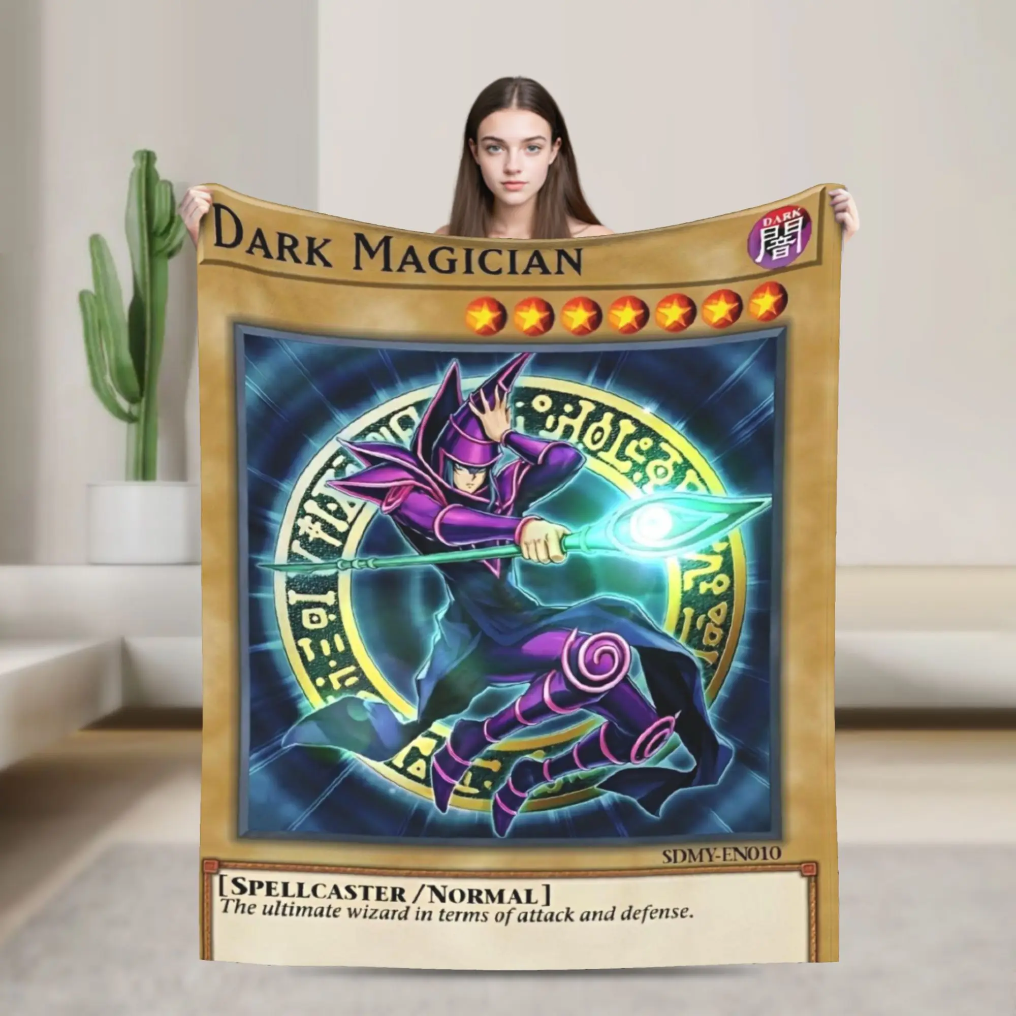 Anime Yu Gi Oh Card Blanket Velvet All Season  Breathable Lightweight Thin Throw Blankets for Bedding Outdoor Quilt