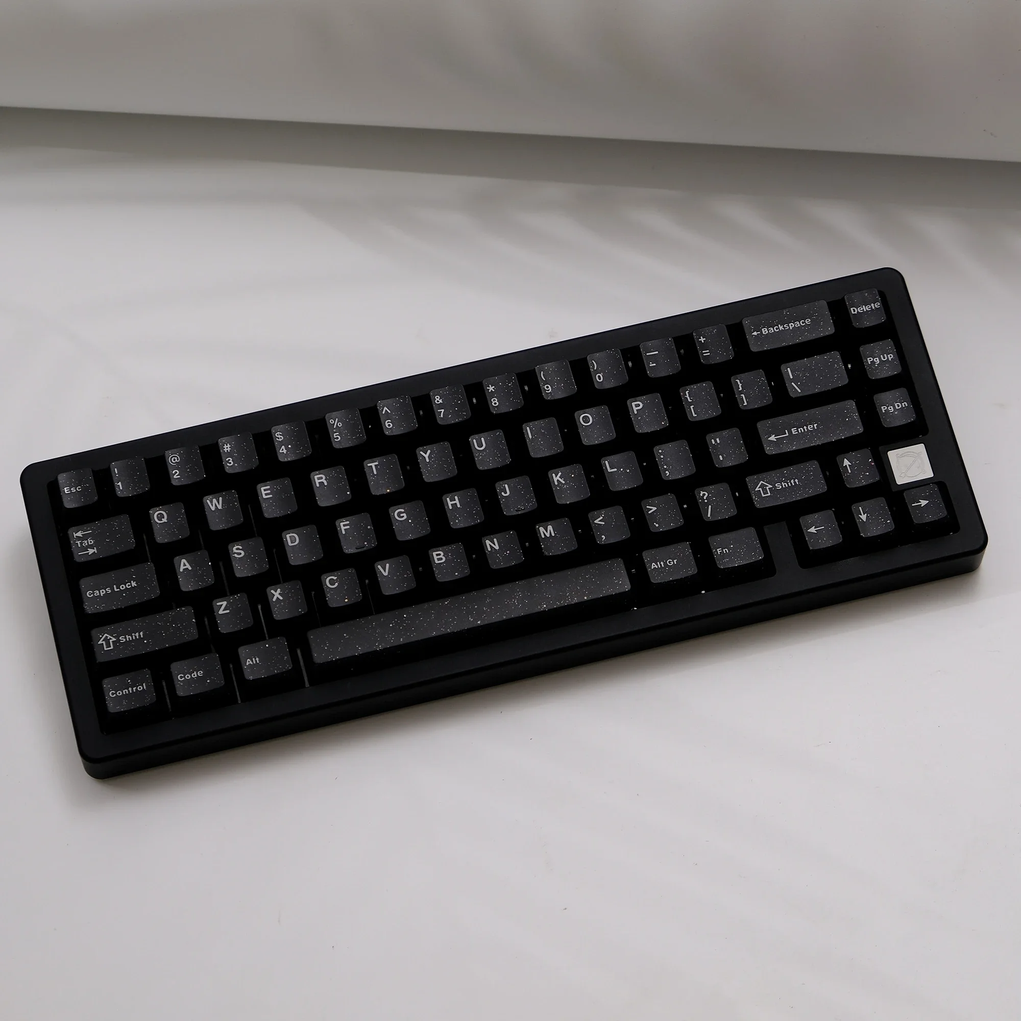 114 Aifei ABS Keycaps Bling Black Double Shot Cherry Height Translucent for Mechanical Keyboard 6.25u 7u Anne Pro 2 Gk68 Game